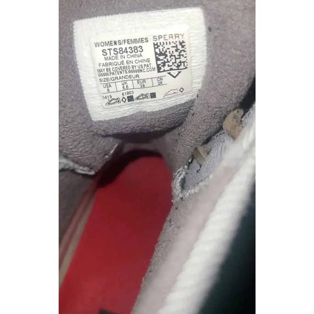 Sperry Top Sider Duck Boots Womens 8 Saltwater Duck Rain STS84383 Gray| Outdoors